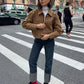 ELLEN | STUDDED SUEDE JACKET