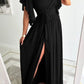 Fedelma - Elegant dress with V-neckline