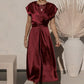 Evangeline - Elegant party dress in satin silk