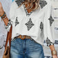 Amalia - Women's blouse with retro print