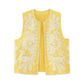 Raina - Embroidered Floral Cropped Vest