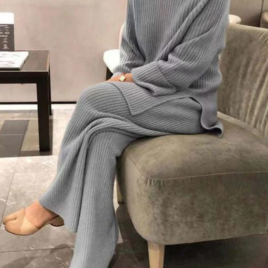 Casual Knitted Sweater and Pants - Samantha