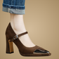 LANDRY | METALLIC TOE HEELS
