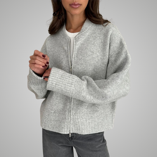 INDIE | ZIP-UP KNIT CARDIGAN