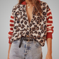 LILOU | MIXED PRINT CARDIGAN