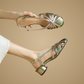SHILOH | STRAPPY LOW HEEL SANDALS