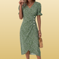 MIYAH | BUTTON WRAP DRESS