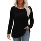 Pleated Long Sleeve Tunic Top in Spring Style 2025 – Sarah