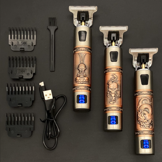 Rechargeable Hair and Beard Trimmer with Attachments