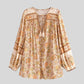 Pawani | Bohemian Blouse With Tassel Details - Relaxed & Stylish