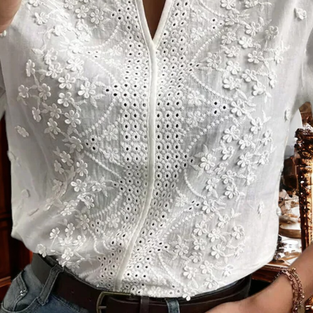 Modern Stylish Spring Blouse - Celeste
