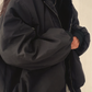 Winter coat with cashmere hood - Vesper