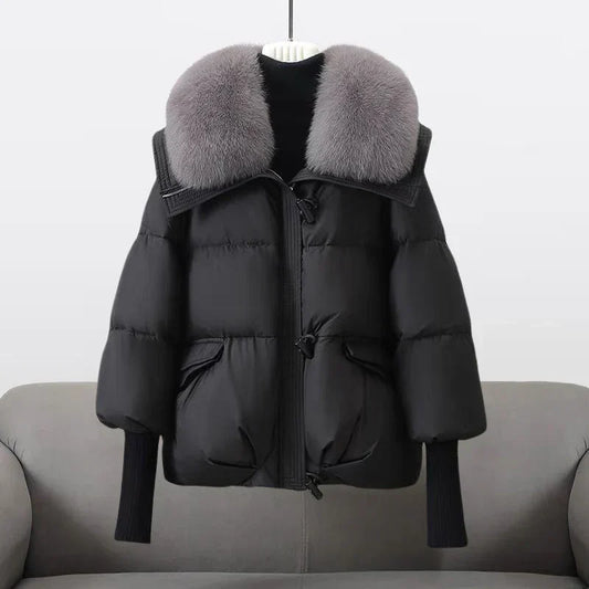 ARABELLA | STYLISH FUR COLLAR COAT