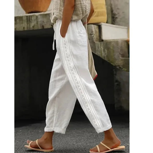 Autumn - elastic drawstring beach pants