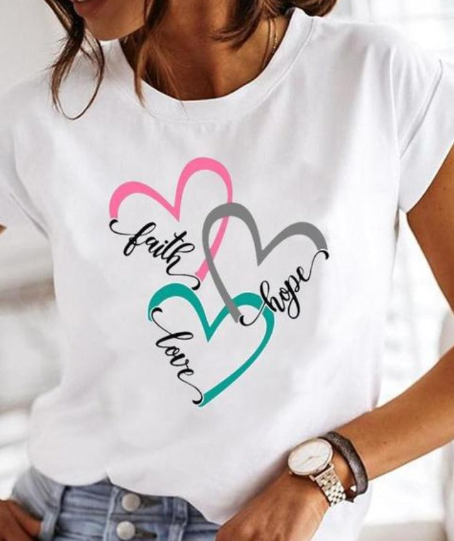 Olivia - super stylish T-shirt with extravagant summer designs