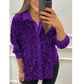 Julie - Sparkle Lapel Blouse