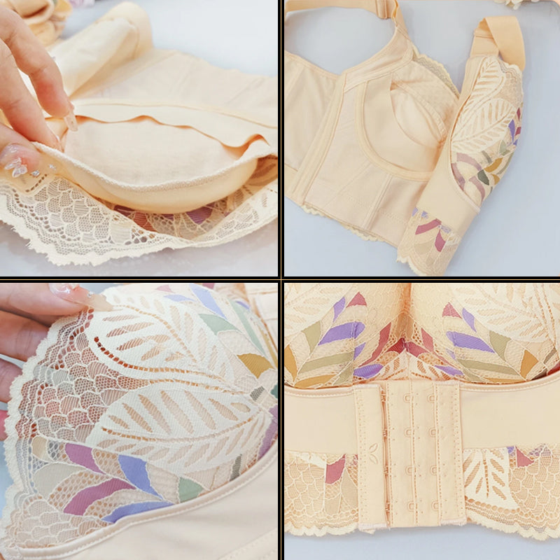 Emilia Front Closure Bra with Floral Lace