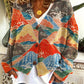 Zoey - Elegant women's cardigan with a unique print