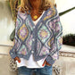 Zoey - Elegant women's cardigan with a unique print