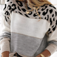 Knitted sweater with panther pattern - Zinnia