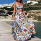 Kiara - Sexy two-piece summer dress with boho print