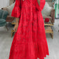 Grace - Elegant dress with embroidered eyes