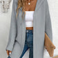 Aura - Strickjacke with attacker Kapuze