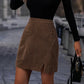 Christina - Women's Ribbed Velvet Skirt