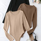 3-Pack Casual Long Sleeve Bodysuits for Women