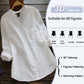 Casual loose linen-cotton shirt
