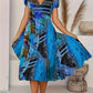 Susan – short-sleeved dress with V-neck for summer