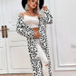 Clara - Dalmatian Print Midi Length Cardigan