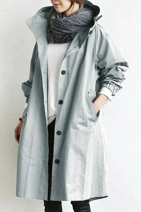 Maris Waterproof Oversized Mid-Length Trench Coat