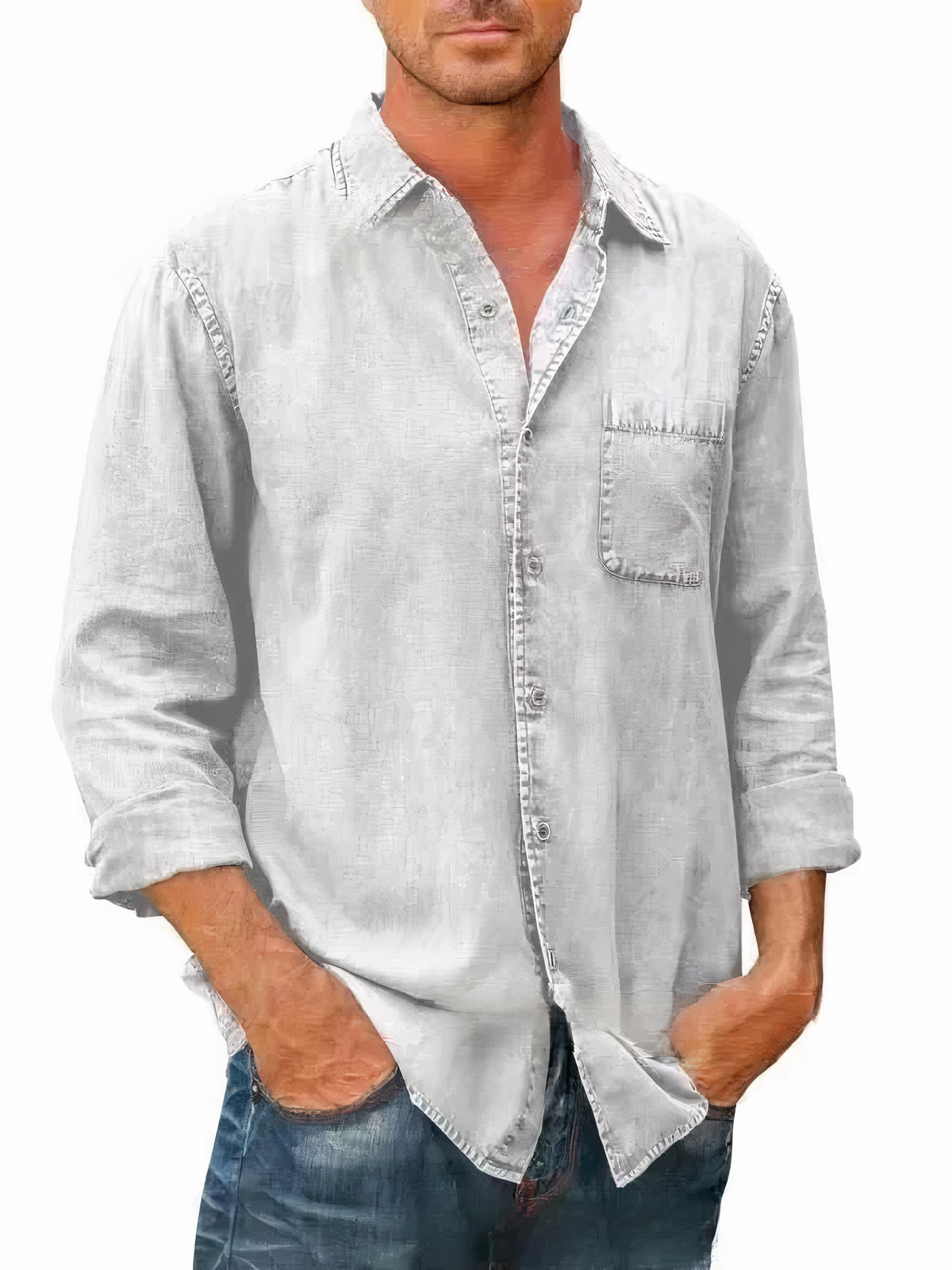 Long sleeve denim shirt - Mateo