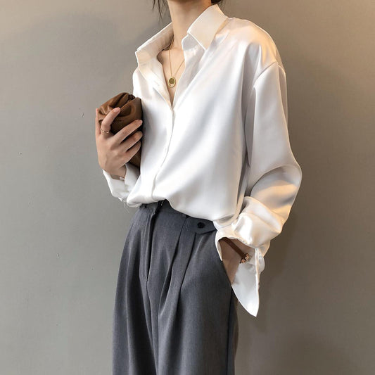 Jocelyn - Satin Shirt for Women