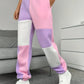 Billie - Color Block Loose Jogger Pants with Drawstring