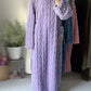 Lorie - Casual knitted bathrobe with long sleeves and pockets