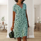KAIRA | LEAF PRINT SHIFT DRESS