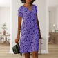 KAIRA | LEAF PRINT SHIFT DRESS