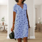 KAIRA | LEAF PRINT SHIFT DRESS