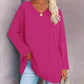 Women's Summer Sweater with V-Neck - Lucinda