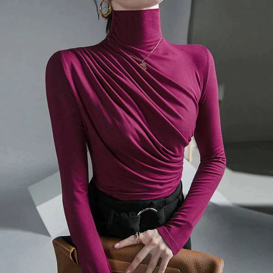 Arietty - Pleated turtleneck sweater