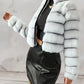 Olive - Fluffy faux fur coat with zipper