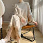 Martha - Elegant knitted dress with fringes