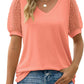 Rema | Sheer Sleeve V-Neck Top