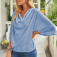 Manushi | Women's Short Sleeve Draped Blouse - Comfortable & Trendy