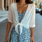 Olivia – blouse with open front for spring