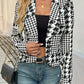 Margot - Open houndstooth coat