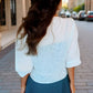 Olivia – blouse with open front for spring