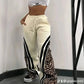 Beverly - Leopard Print Fleece Lined Women's Trousers